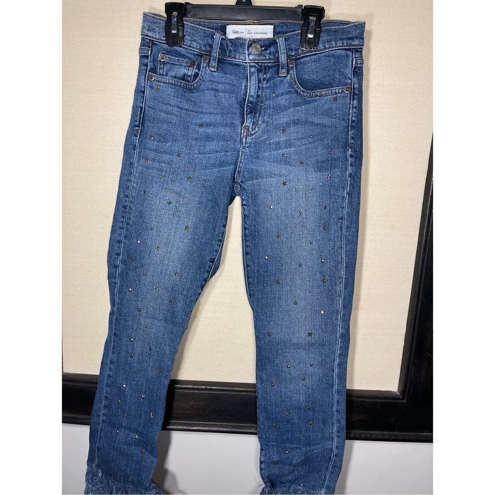 Gap Best Girlfriend Jeans Star Embellishments - Size 24